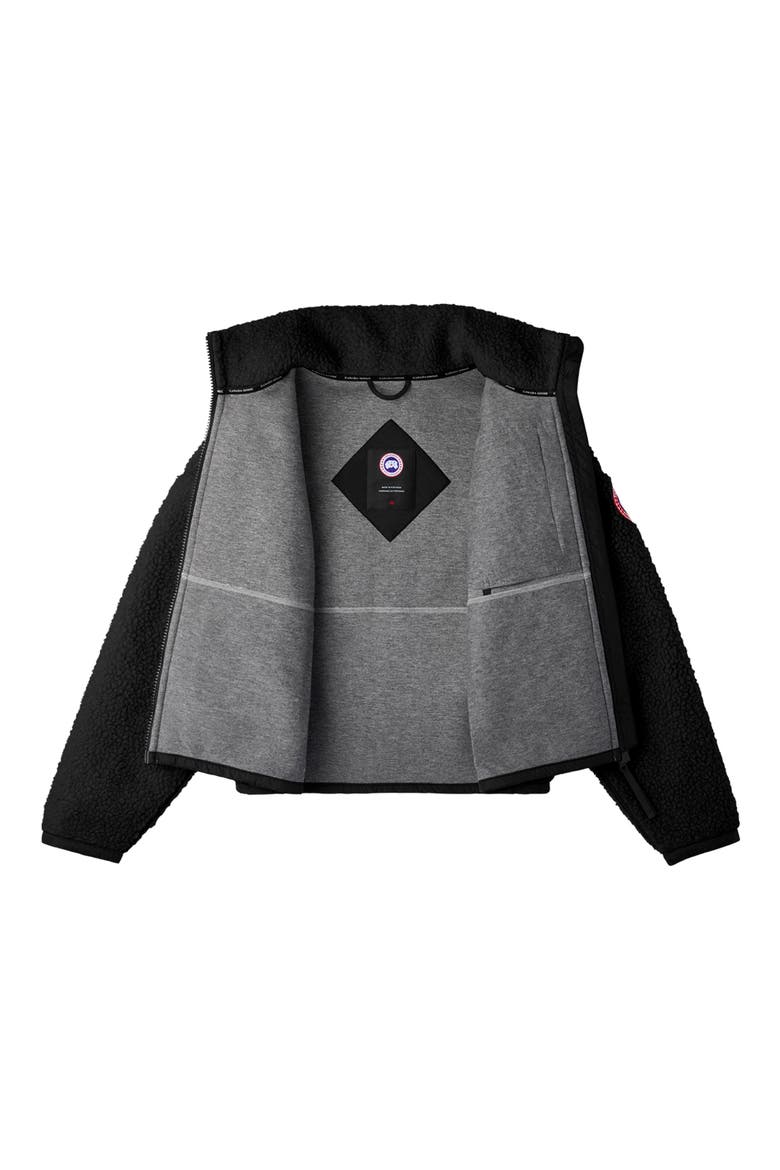 Simcoe Wool Blend Fleece Jacket, Alternate, color, BLACK