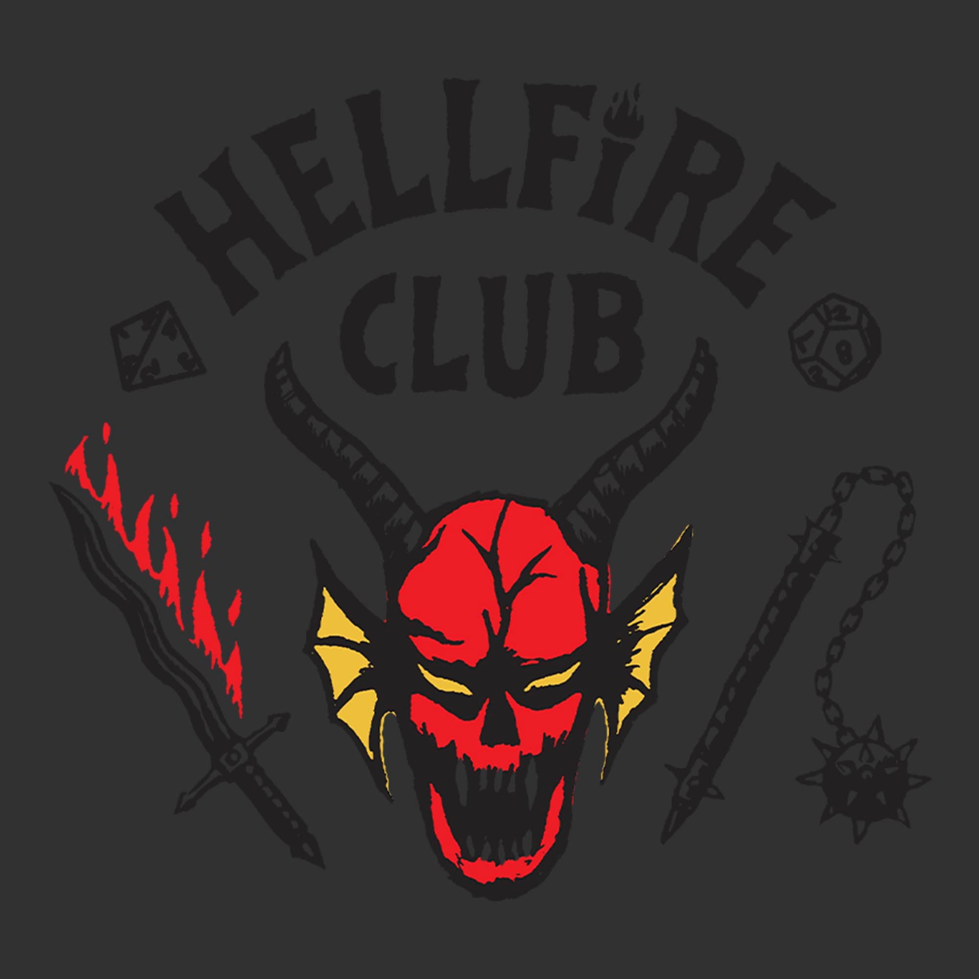 Stranger Things Netflix Men's Welcome to the Hellfire Club Short Sleeve ...