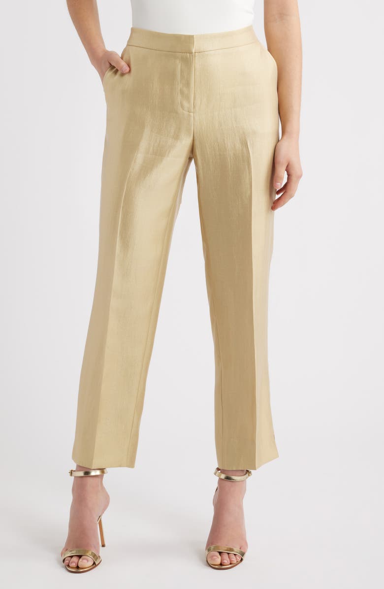 Anne Klein Pull-On Straight Leg Pants, Main, color,