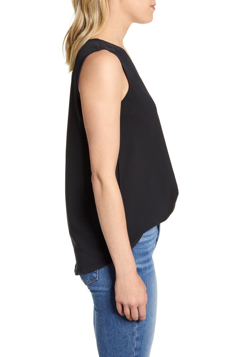 Bobeau Mira Surplice Tank Top, Alternate, color, 