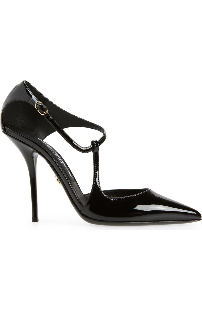 Dolce&Gabbana Cardinale T-Strap Pointed Toe Pump, Alternate, color,