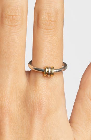 Sirius Mixed Metal Linked Ring