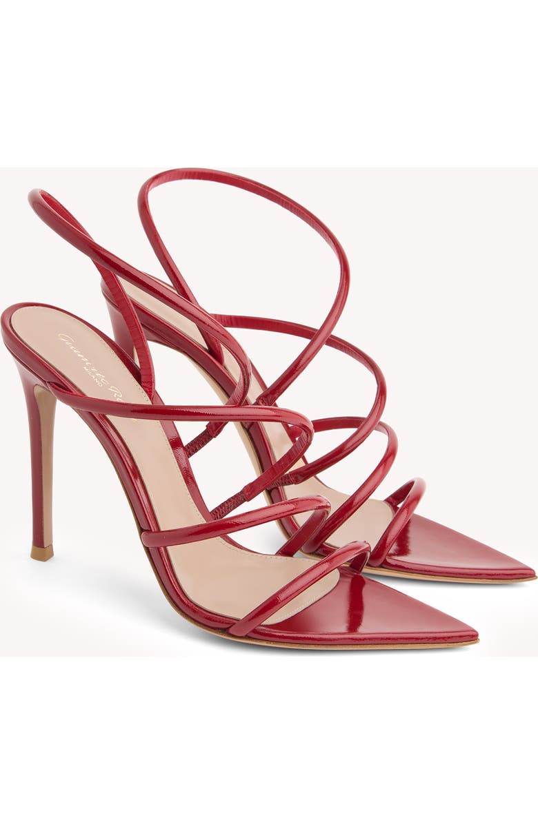 Gianvito Rossi Ettie Sandal, Alternate, color, Red Nappa