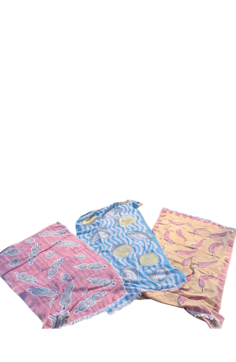 Olive and Loom Mediterranean Towel Set, Alternate, color, Multi