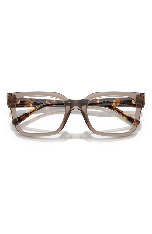 Vogue 52mm Pillow Optical Glasses In Transparent