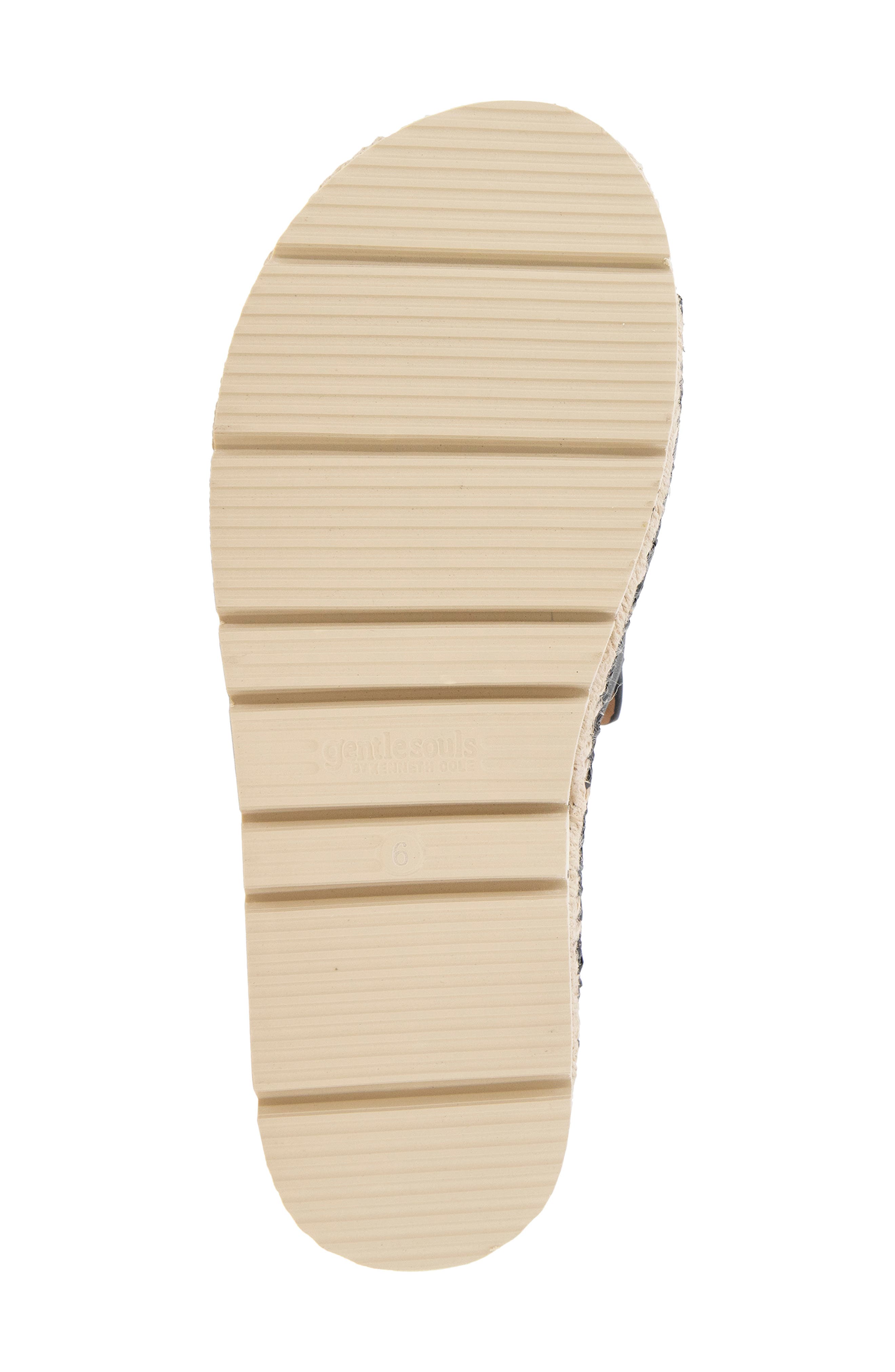 Gentle Souls Leilani Slide Sandal, Alternate, color, Black Leather