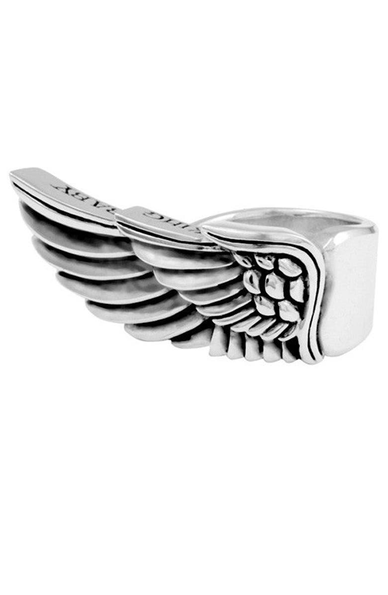 King Baby Studio Wing Ring, Main, color, Silver