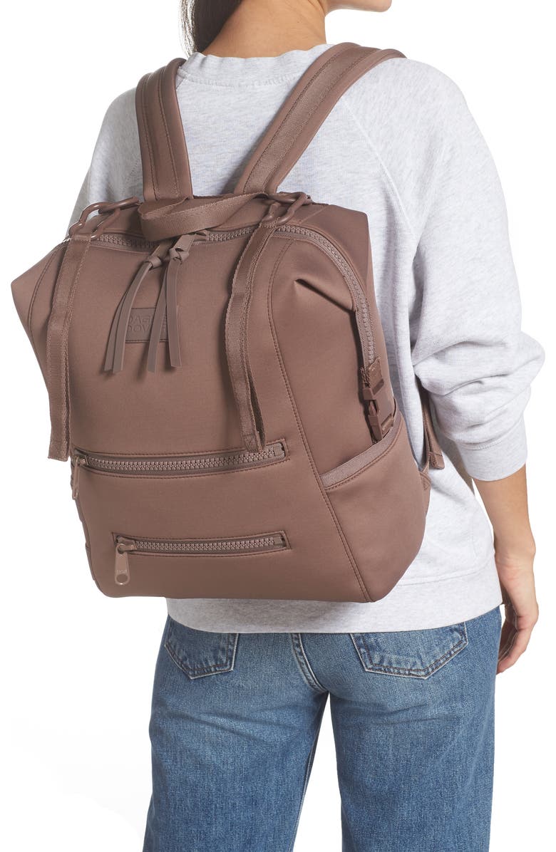 Dagne Dover Indi Large Water Resistant Scuba Knit Diaper Backpack, Alternate, color, Dune