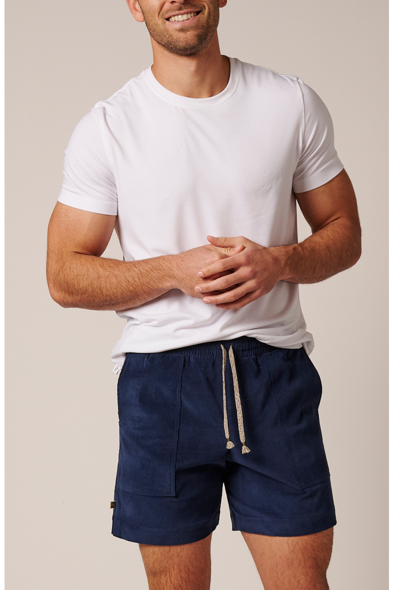 Patch Pocket Corduroy Short, Alternate, color, Indigo