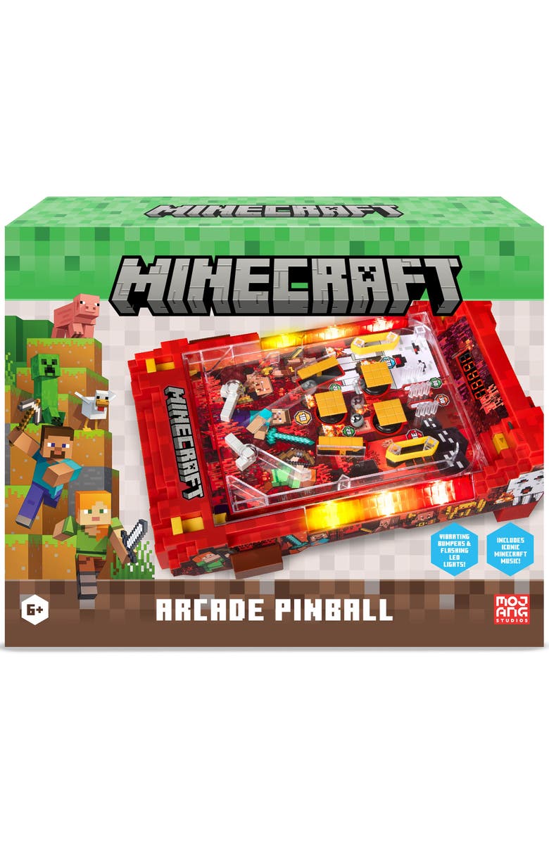MINECRAFT Arcade Pinball, Nether, Lights & Sounds Tabletop Game, Kids 6+, Main, color, Multicolored