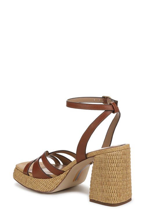 Sam Edelman Reese Platform Wedge Sandal In Brown