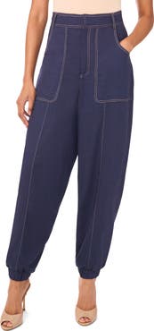 Halogen® Denim Barrel Joggers