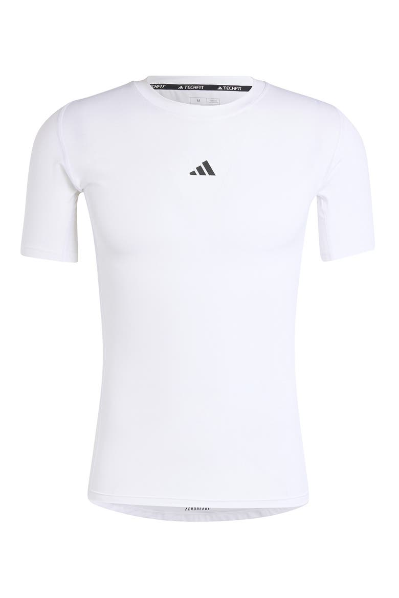 Techfit AEROREADY Training T-Shirt, Alternate, color, WHITE