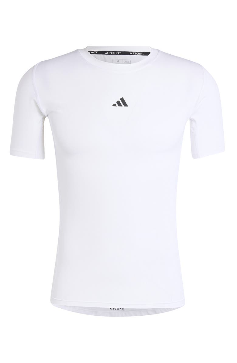 adidas Techfit AEROREADY Training T-Shirt, Alternate, color, White