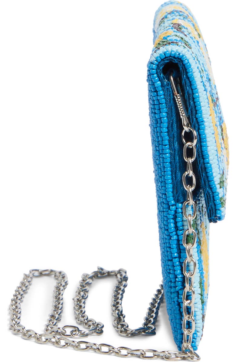 Collection XIIX Beaded Striped Lemon Clutch, Alternate, color, Blue Multi