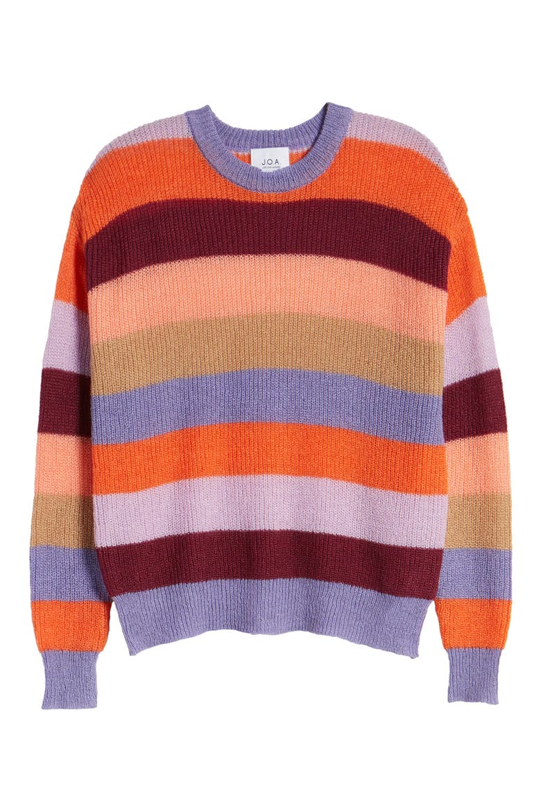 Multicolor Stripe Sweater, Alternate, color, MULTI STRIPE