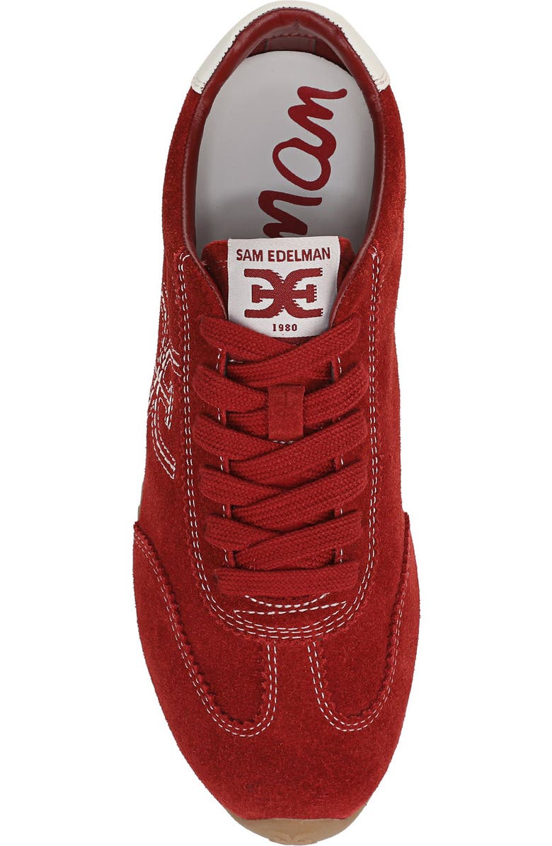 Sam Edelman Isella Sneaker, Alternate, color, Deep Scarlet