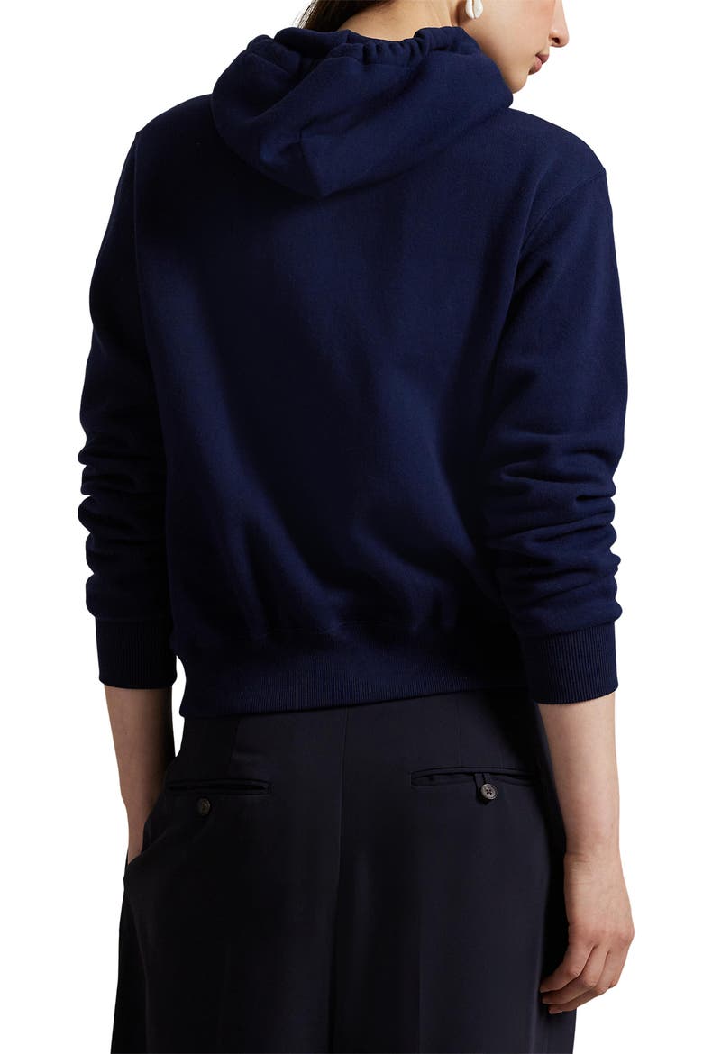 Full Zip Cotton Blend Fleece Hoodie, Alternate, color, CRUISE NAVY
