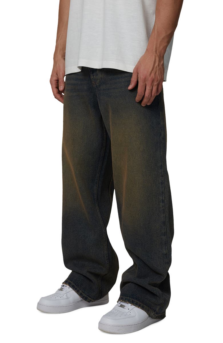 Good For Nothing Straight Leg Baggy Jeans, Alternate, color, Brown
