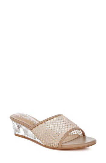 London Rag Tempra Wedge Sandal In Beige