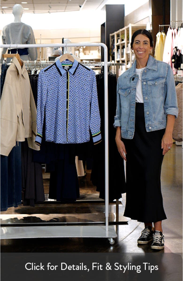 Mosaic Print Button Up Shirt, sales video thumbnail