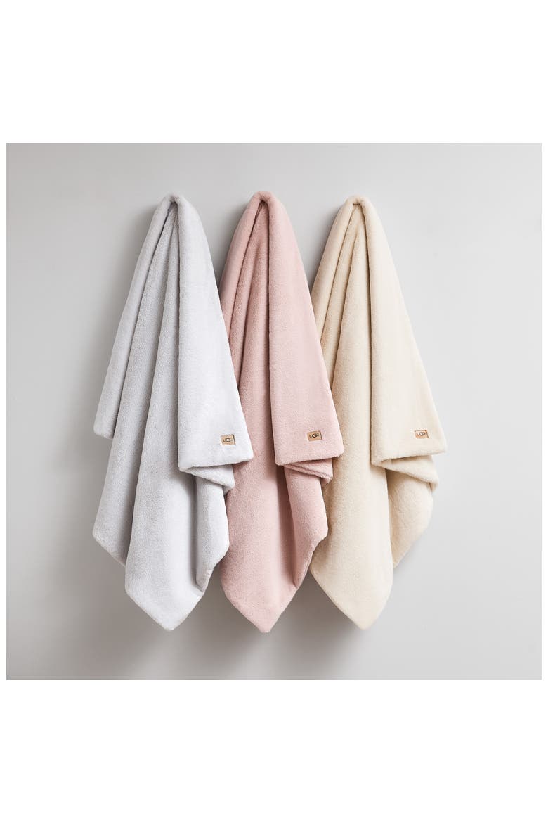 Lanai Fleece Throw Blanket, Alternate, color, STONE