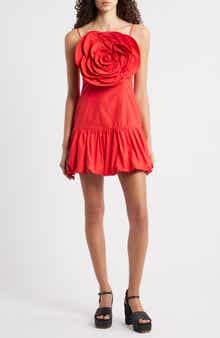 FARM Rio Red Balloon Minidress