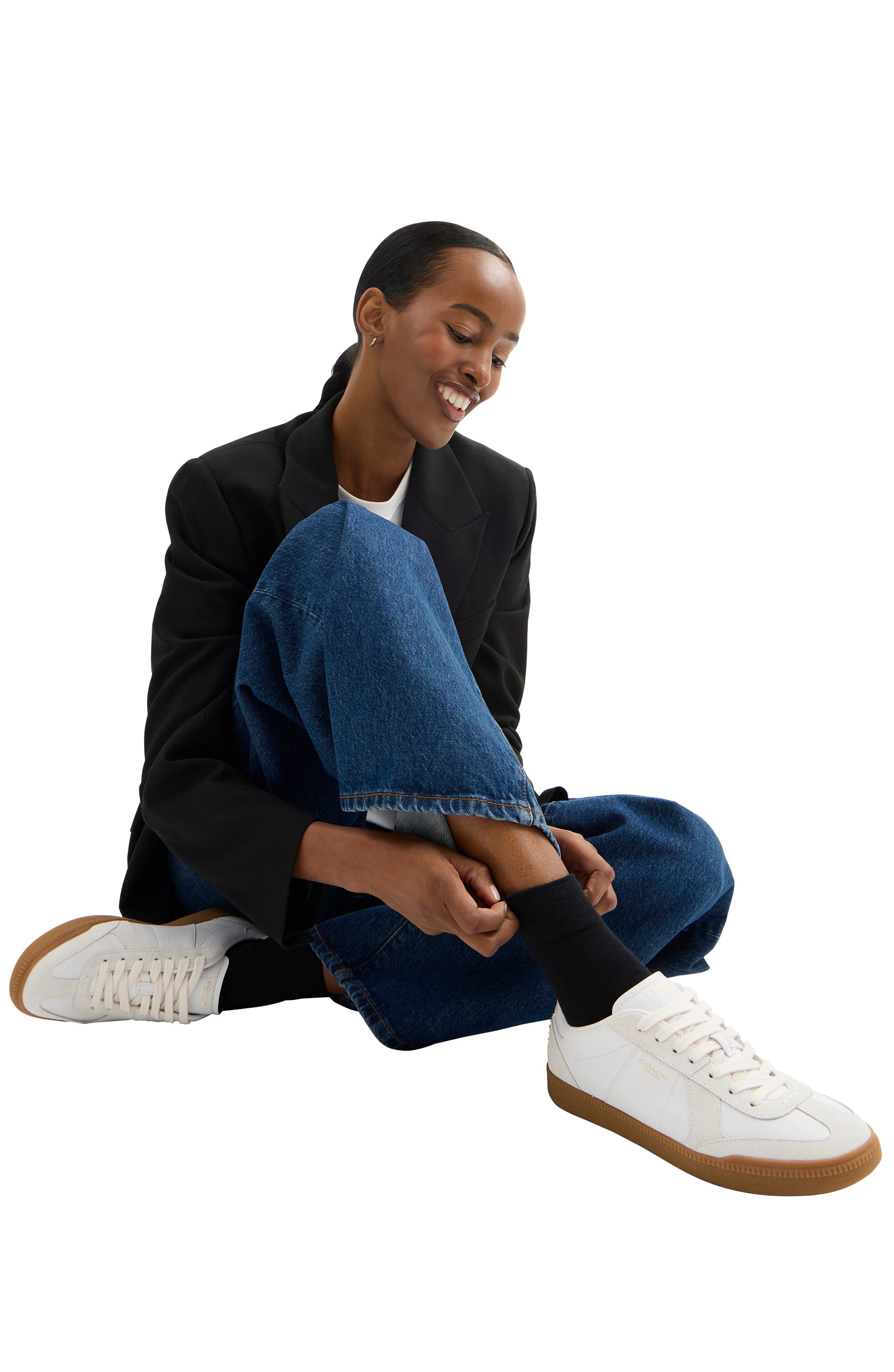 COACH Ellis Sneaker, Alternate, color, Optic White