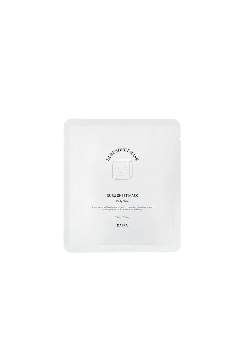 DAERA Dubu Sheet Mask for Face, Main, color, White