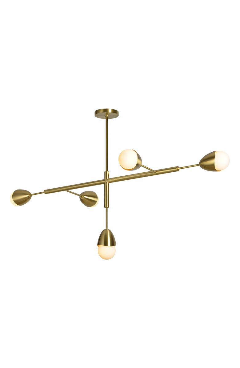 Renwil Naura Ceiling Light Fixture, Alternate, color, Satin Brass