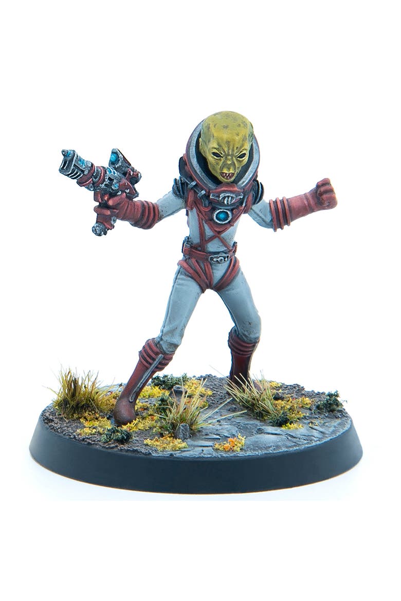 Fallout Miniatures Zetans Invaders From Beyond, Alternate, color, Multicolored