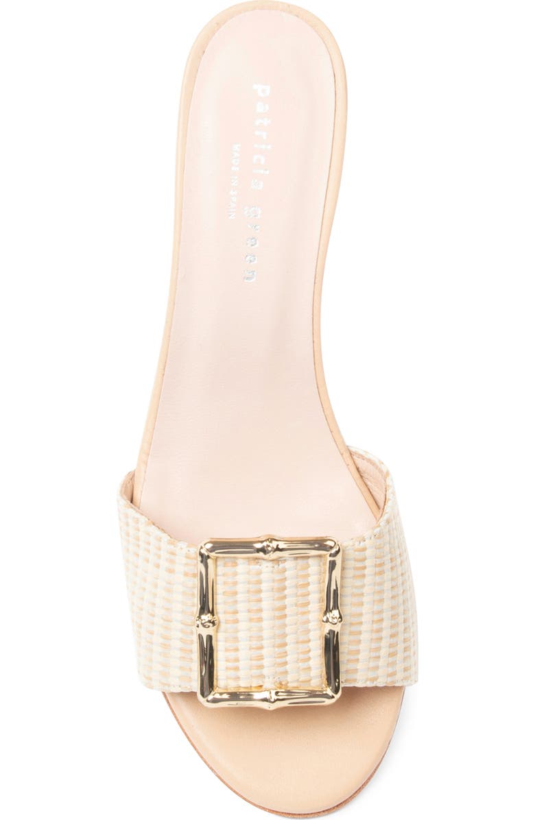 patricia green Riviera Bamboo Buckle Block Heel Slide Sandal, Alternate, color,