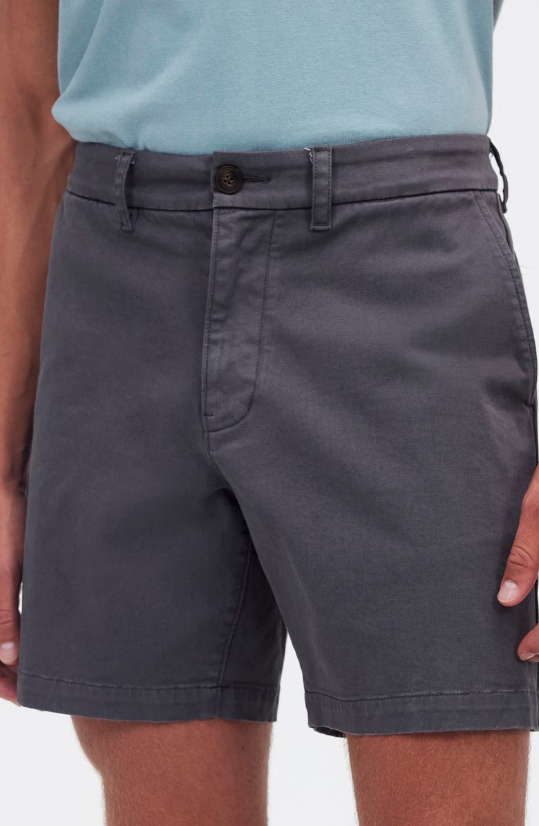 Madewell Chino Shorts, Alternate, color, Thunder Cloud