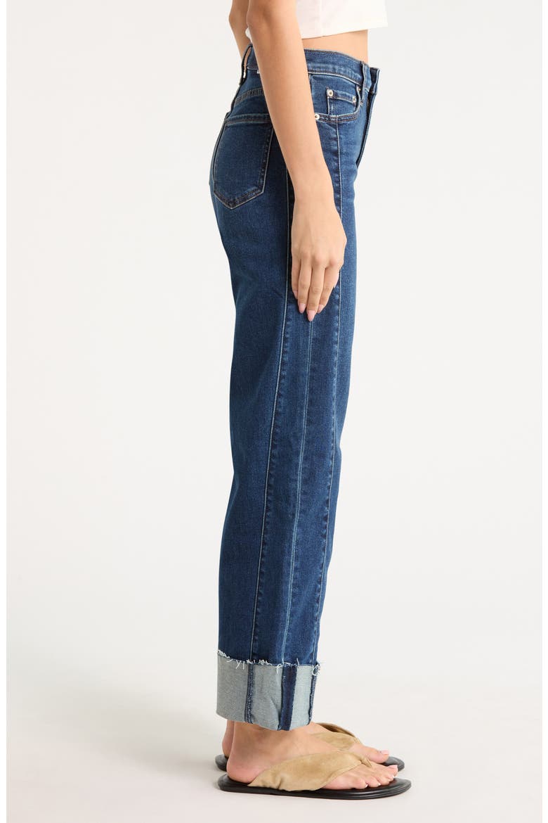 Pleaser Cuffed Jeans, Alternate, color, SLOW MOTION