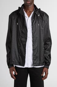McQueen Skull Jacquard Windbreaker Jacket