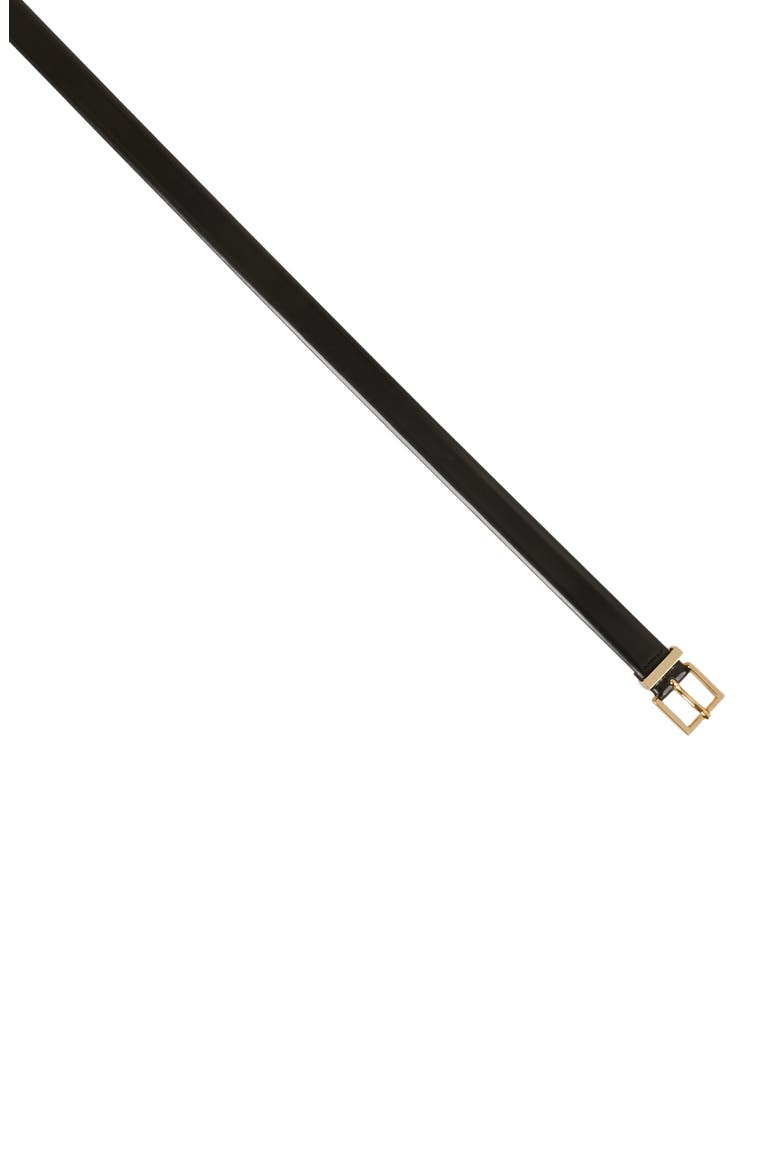Smooth leather belt, Alternate, color, Black