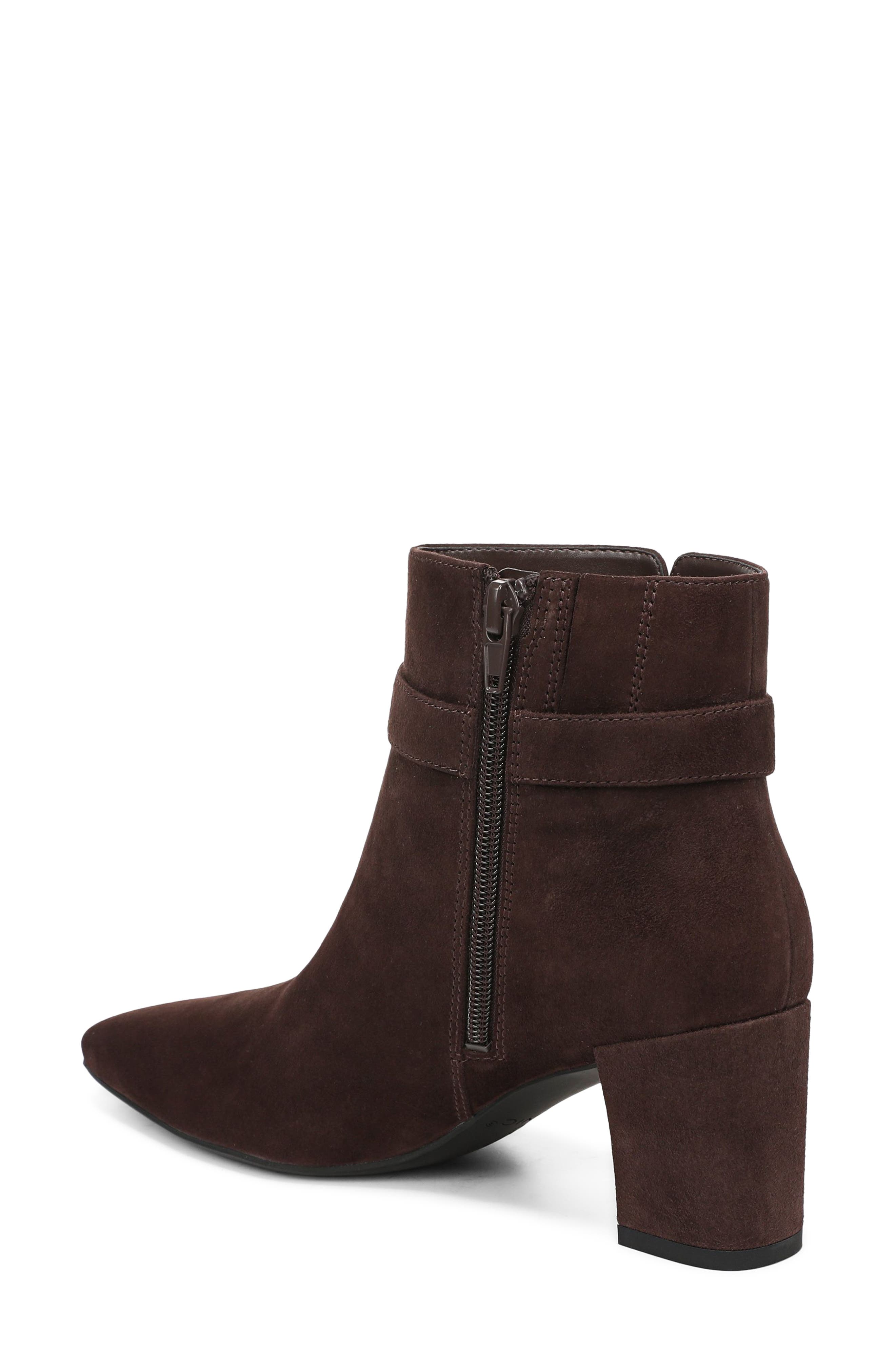 Saskia Block Heel Bootie, Alternate, color, CHOCOLATE GANACHE