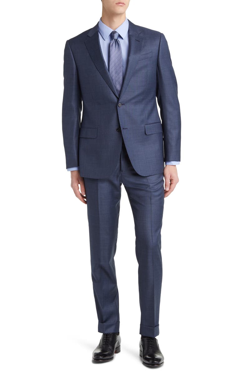 Emporio Armani G-Line Virgin Wool Suit, Main, color, 