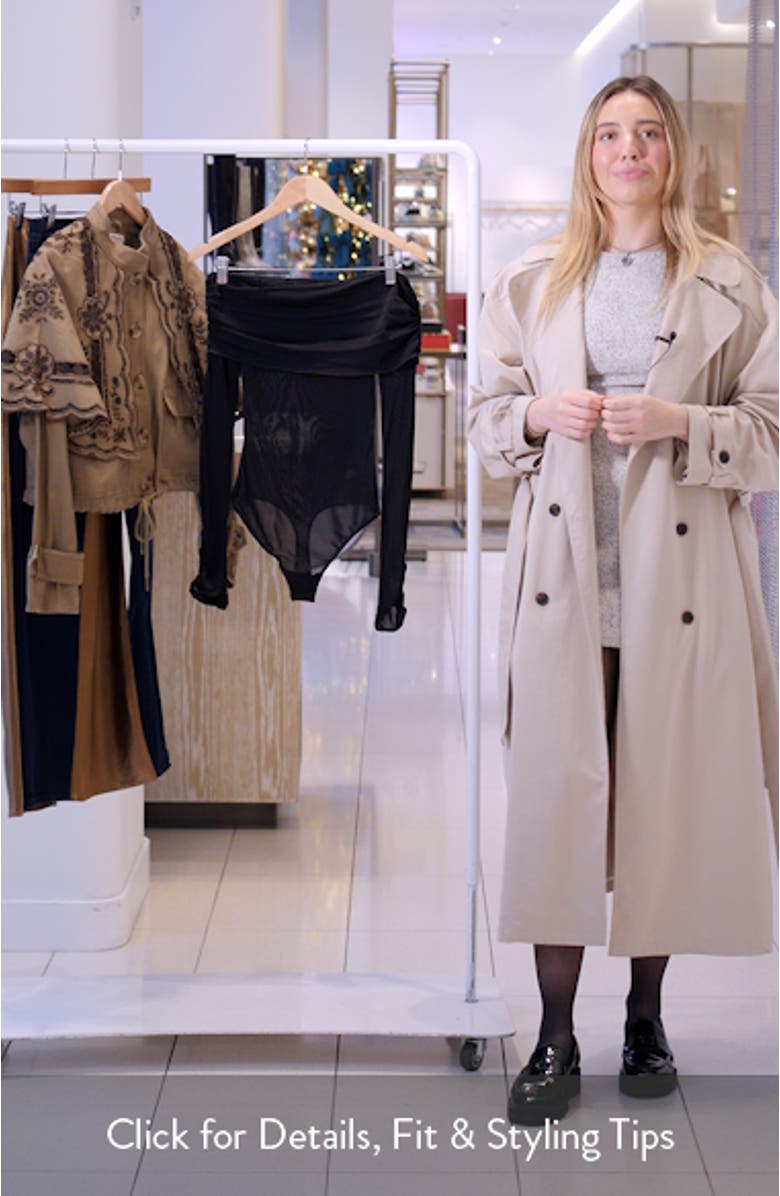 Forget Me Not Off the Shoulder Mesh Bodysuit, sales video thumbnail