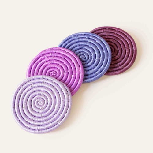 Indego Africa Solid Mixed Set Of 4 Coasters