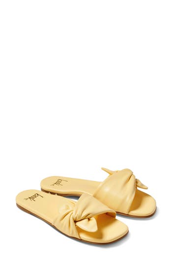 Beek Sweetbird Slide Sandal In Yellow