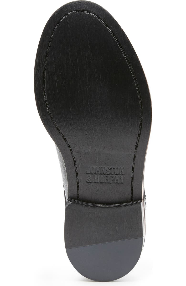 Johnston & Murphy Kids' Conard Cap Toe Derby, Alternate, color, Black Full Grain