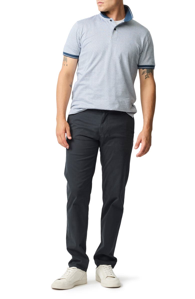 Rodd & Gunn Lynden Sports Fit Geo Jacquard Cotton Polo, Alternate, color, 