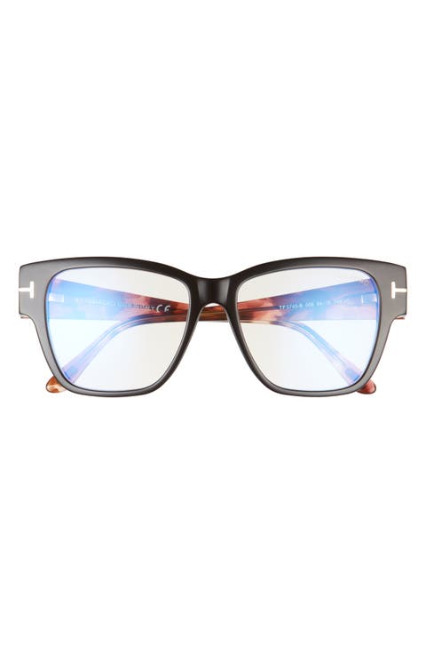54mm Square Blue Light Blocking Reading Glasses