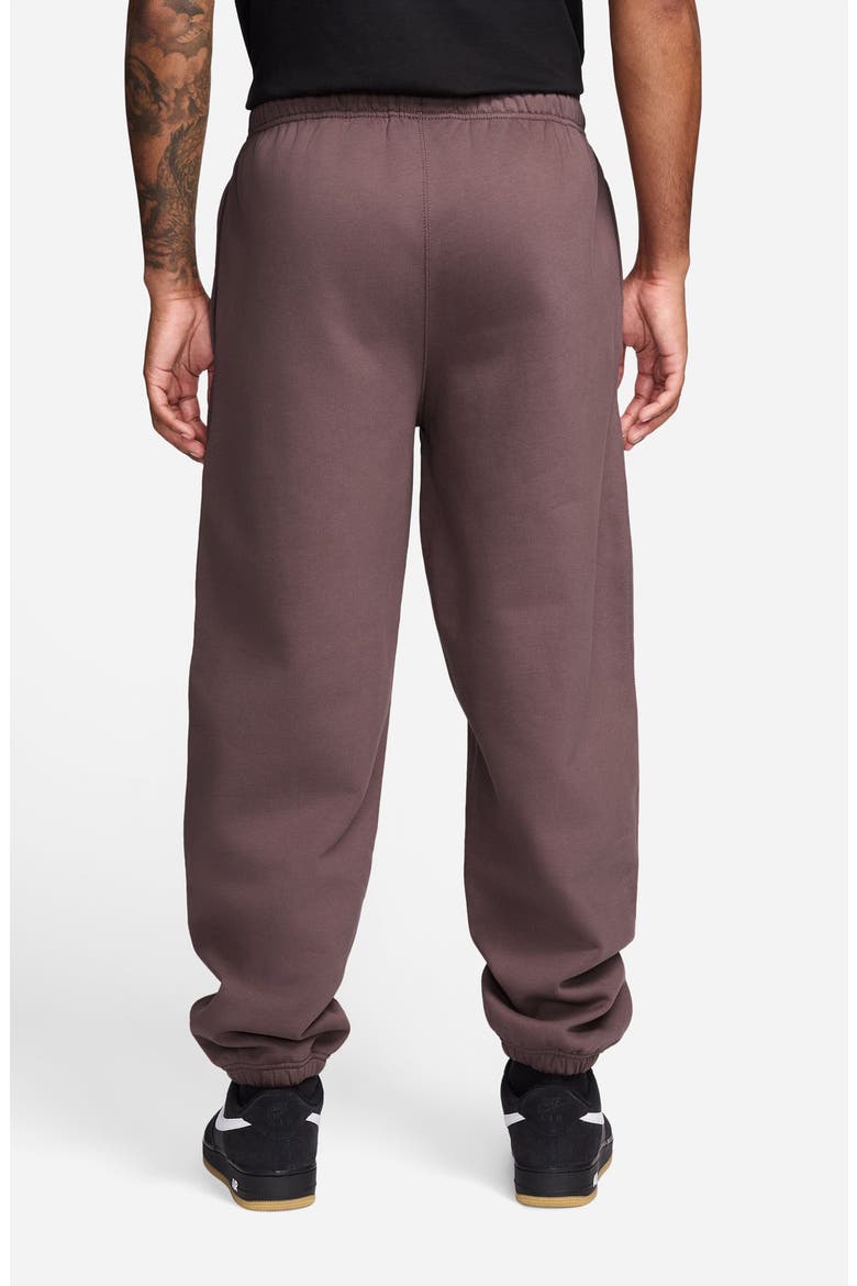 Solo Swoosh Fleece Sweatpants, Alternate, color, TATTOO/ WHITE