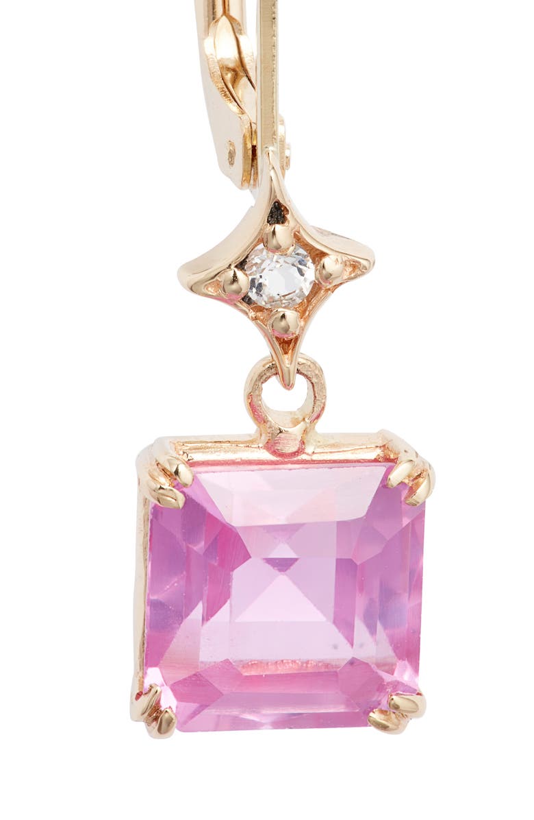 Anzie Jac + Jo Greta Drop Earrings, Alternate, color, Pink