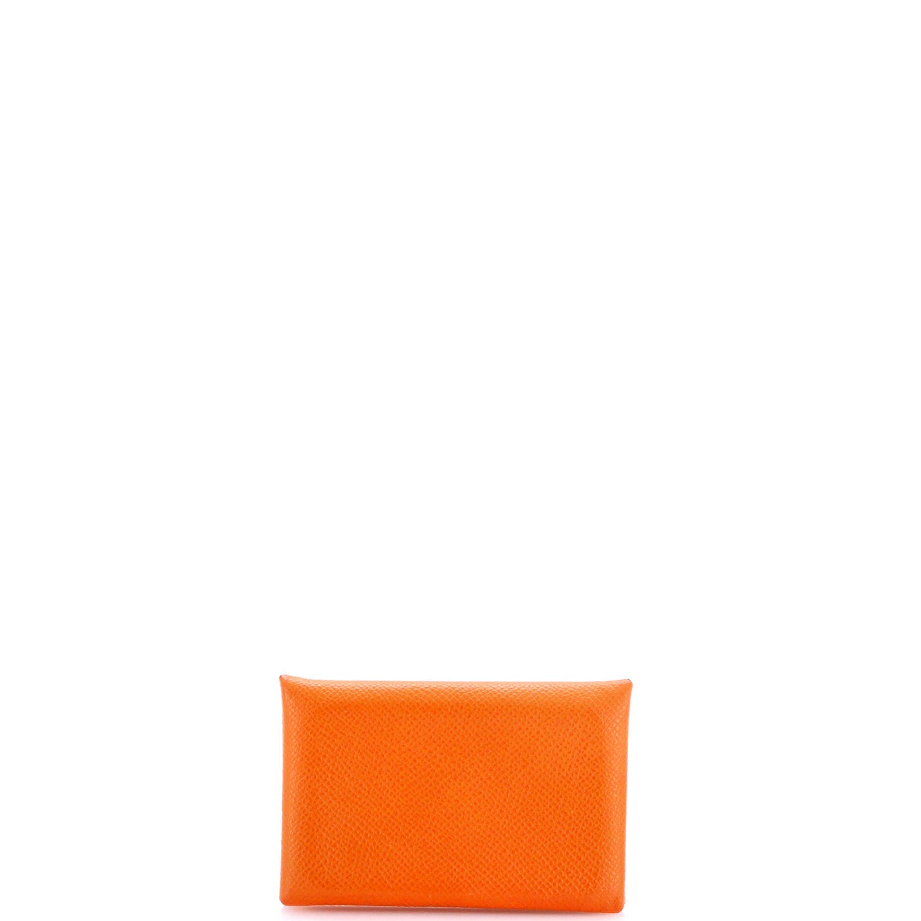 Calvi Card Holder Epsom, Alternate, color, Orange