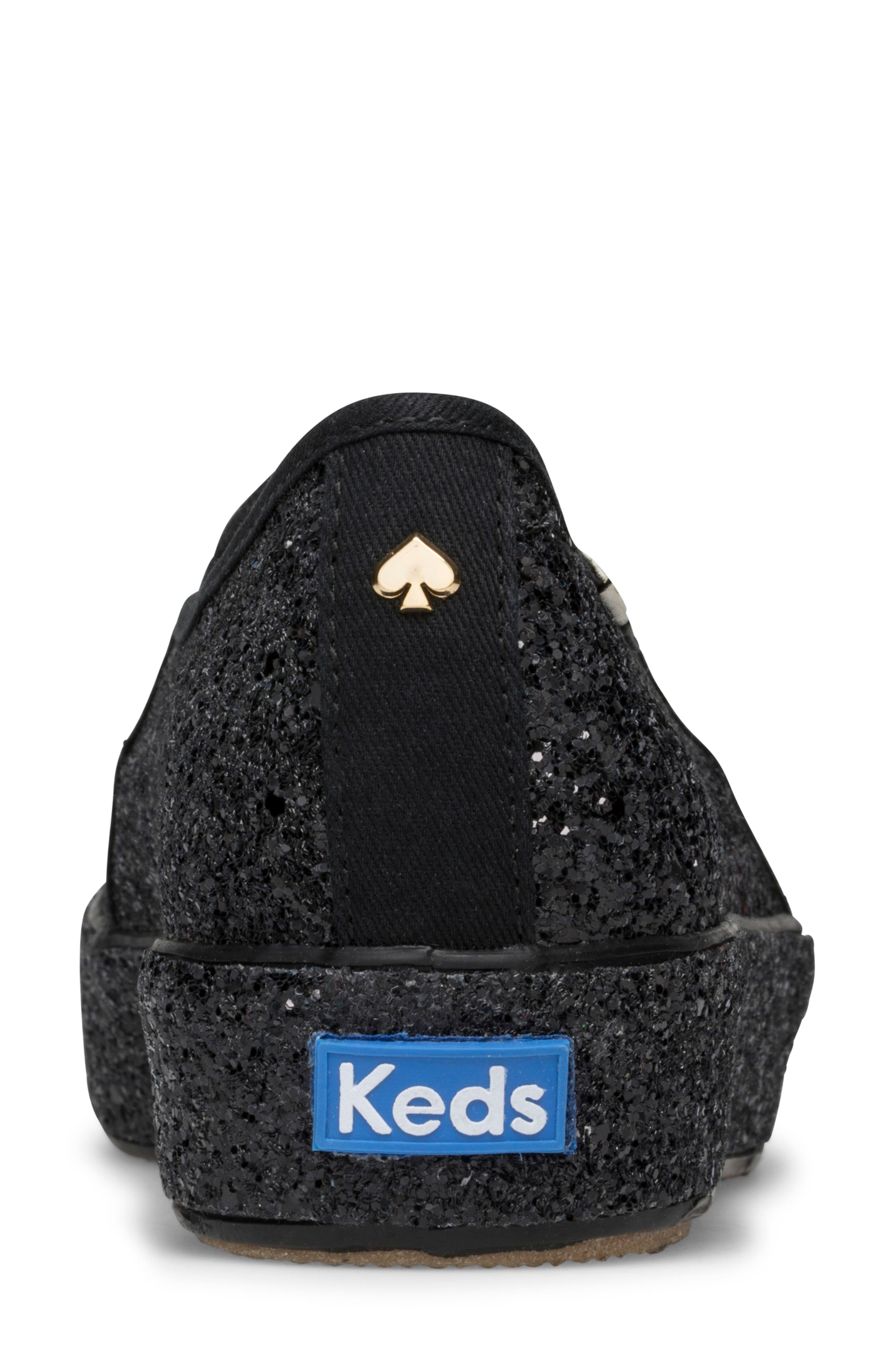 Keds<sup>®</sup> x kate spade new york triple decker allover glitter slip-on sneaker, Alternate, color, 