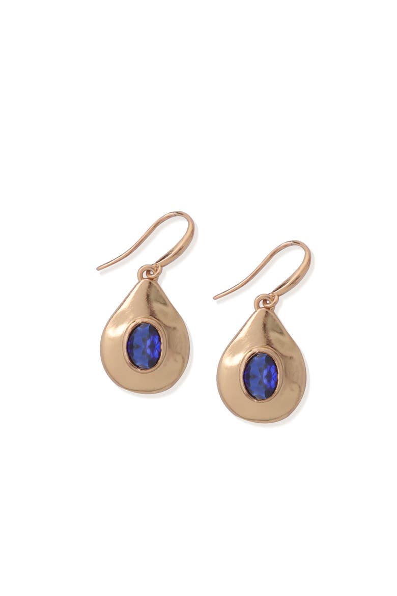 Fig Hook Earrings, Main, color, Gold & Blue
