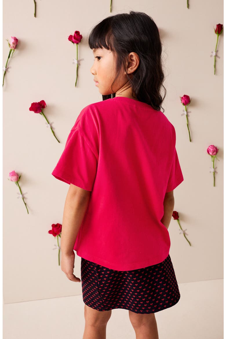 Kids' Sequin Heart T-Shirt, Alternate, color, RED